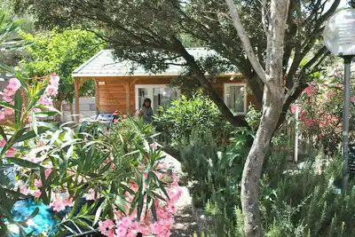 Image de Chalet bois climatisé 2/4 pers, proche plage. d'Algajola vue campagne&villages