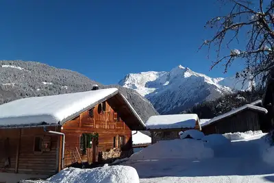 Image de Promo Noël Chalet 6/8 pers face au Mont Blanc
