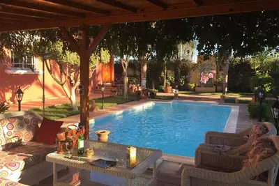 Image de Villa, piscine, jardin, sans vis-à-vis, 10 min à pied de la plage el Haouzia