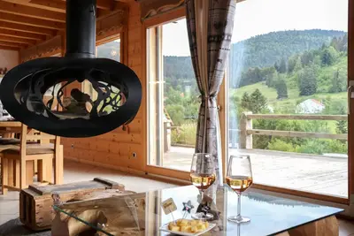 Image de L'Evidence ***** chalet de luxe:  Sauna & Spa, Étang, Salle de Fitness & Jeux