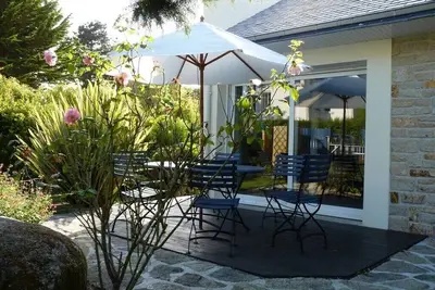 Image de 40m de la plage, Villa Bord De Mer 4*, avec jardin clos, Wifi