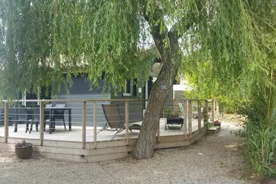 Image de Adorable Maisonnette Avec Grande Terrasse, Climatisation, Wifi Fibre