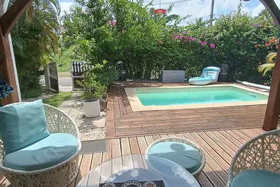 Image de Villa T4 cosy, piscine et jacuzzi privés, bord de mer