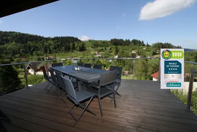 Image de Chalet Gerardmer 26 pers : piscine jacuzzi sauna s/fitness pétanque wifi