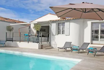 Villa avec piscine privée chauffée**** et parking fermé - La Flotte - Ile de Ré