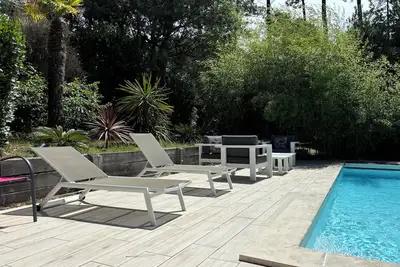 Image de Villa au Pyla-sur-Mer avec Piscine chauffée, grand jardin et clim réversible