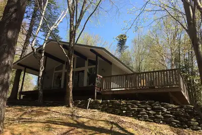 Image de Maison privée contemporaine avec vue sur le mont Snow.
