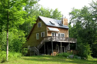 Image de Belle maison de vacances avec vue à Newfane, Vermont, près du mont. Neige