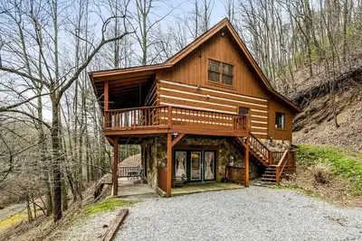 Image de Cabane en rondins isolée Animaux acceptés!