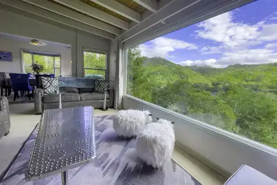 Image de Fitch Lookout Mountain: Voir, bain à remous, Cheminée, Accès à la plage