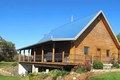 Image de Belle Log Cabin-dessus du lac Shelbyville