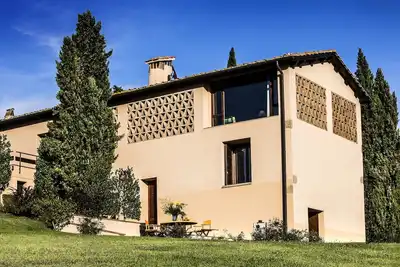 Image de Fabuleuse grange de design 3br avec tout le confort et une vue imprenable à San Gimignano!