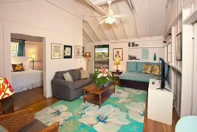 Image de Belle, historique Cottage 2 chambres à Hanalei Bay avec A / C!