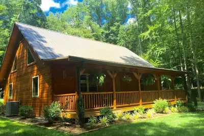 Image de Paix & Tranquility. . . Belle cabane de montagne près d'un ruisseau près du sentier des Appalaches