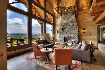 Image de Vues à couper le souffle! Luxe rustique moderne de montagne. Adapté aux personnes handicapées. Nouveau 2018!
