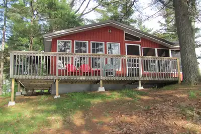 Image de Lakefront Cabin- Pike Lake Chain - 20 minutes. Ouest de Minocqua
