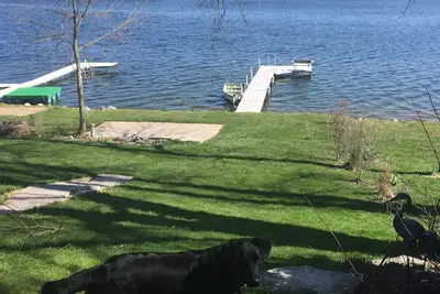Image de Famille et animaux de compagnie sur le lac Waubeesee!