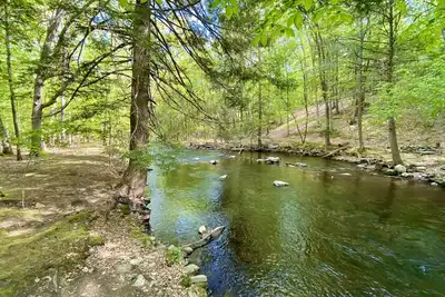 Image de Maison Forest Creekside: foyer, foyer, jacuzzi, piscines, rivière, randonnée pédestre et plus