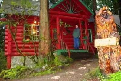 Image de Cabane en rondins d'ours qui rit
