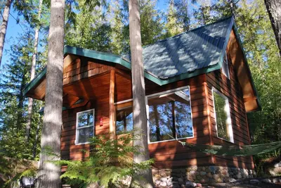 Image de Nous le votons # 1 Lake Front Cabin à côté du parc national de West Glacier