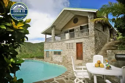 The Stone House, Marigot Bay - Caractère, confort, piscine privée, vue magnifique