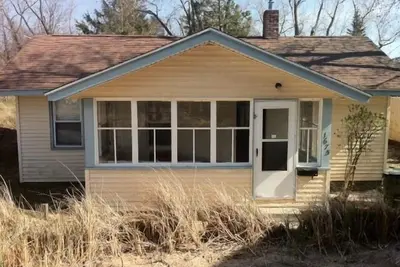 Image de Cottage Vintage Beach situé sur la superbe plage du lac Michigan