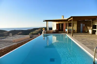 Image de Silver Moon Villa: Villa artistique avec une vue imprenable sur la mer Egée