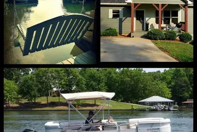 Image de Belle maison au bord du lac avec bateau ponton disponible! Location de jet ski également disponible