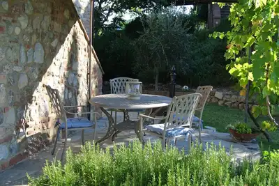 Image de Près de San Gimignano Appartement climatisé restauré avec WiFi, piscine et jardin