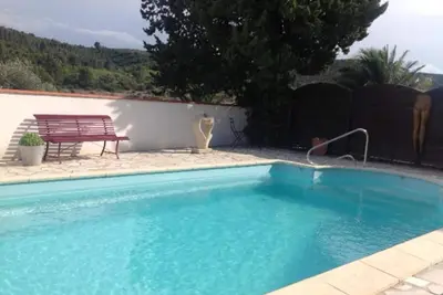 Image de Superbe villa à Paziols avec piscine privée chauffée et des vues spectaculaires