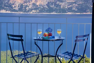 Image de Villa de luxe avec vue imprenable sur la mer, piscine privée, près de la baie de Fiskardo