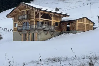 Image de Chalet 4*contemporain vue imprenable, téléski 350 m, au cœur de l'espace diamant