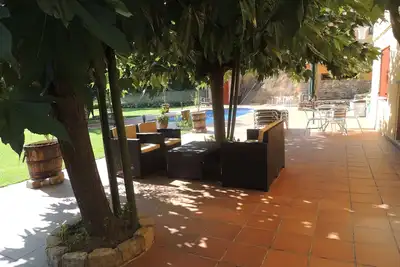 Image de Magnifique Studio avec piscine - Begur - Costa Brava - Gerone. Complexe donnant sur le château de Begur.