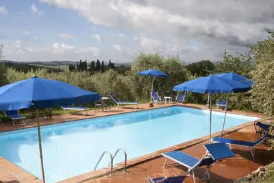 Image de Chianti: ferme 4 forêt avec piscine