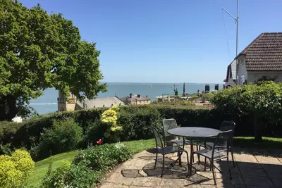 Vue imprenable sur la mer du Solent et de l'eau de Southampton