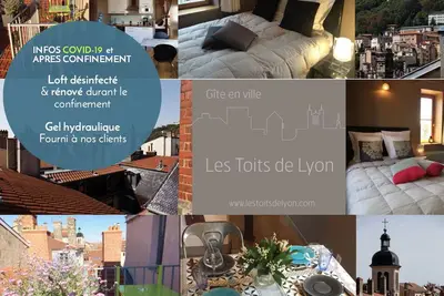 Image de Gite classé 3* entièrement rénové au coeur de Lyon (boutiques, musées à pied)