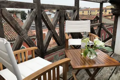 Image de Loft de luxe avec vue sur le Grand Canal et terrasse sur le toit