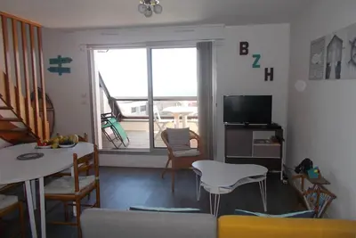 Appartement duplex tout confort vue mer 2 chambres dans une résidence calme