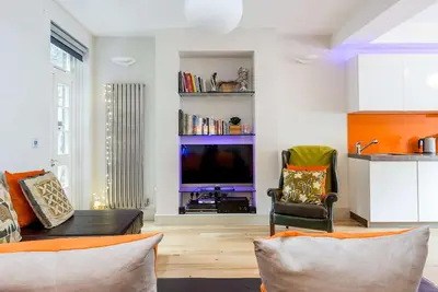 Image de plat Central London 2 chambres 2 salles de bains de jardin dans une rue calme Southbank