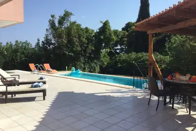 Image de Nr Katelios, Appartement 2 chambres Grd Floor Villa - Piscine privée, A / C complet, Wi-Fi