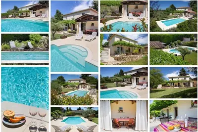 Image de Maison de caractère. . entierement cloturee avec piscine pour la saison chaude.