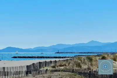 Image de Belle maison mitoyenne neuve, climatisée, 2 chambres, 100m plage- Quartier Rodin