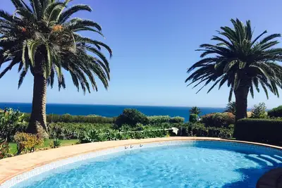 Image de Belle villa au sommet d'une falaise avec piscine, vignoble et vue imprenable sur l'océan