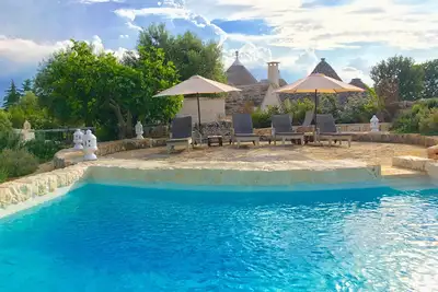Beatifull Trullo avec piscine privée en pierre et jacuzzi, Wi-Fi gratuit -