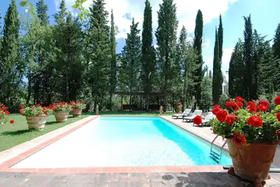 Image de Villa - PrivatePool, jardin clôturé 6000m², 3 pièces 8 personnes, Chianti-Wine-Relax