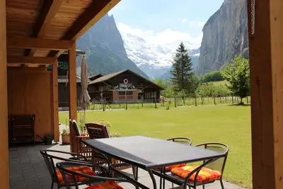 Image de Bel appartement de 2 chambres avec vue sur la spectaculaire vallée de Lauterbrunnen