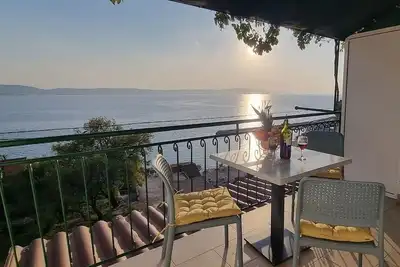 Image de Appartement d'une chambre avec le balcon et la vue sur le mer Zivogosce - Porat, Makarska (A-16289-b)