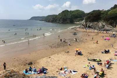 Image de Beach Chalet at Caswell Bay, Mumbles, Swansea, Galles du Sud
