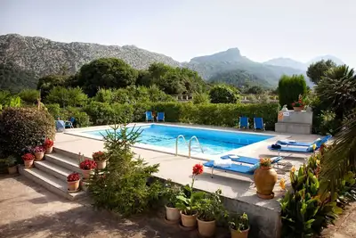 Image de Villa près de Pollença avec une vue imprenable, nord de Majorque, îles Baléares