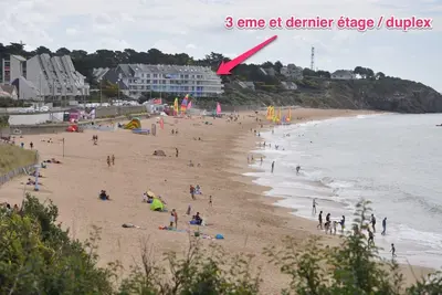 Image de Face à la mer, Acces direct plage/ appart duplex ideal famille/enfant, Wifi+tv